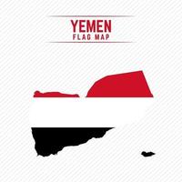 mapa de la bandera de yemen vector