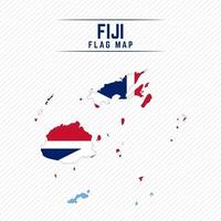 Flag Map of Fiji vector