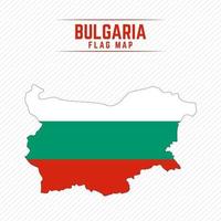 Flag Map of Bulgaria vector