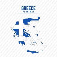 Flag Map of Greece vector