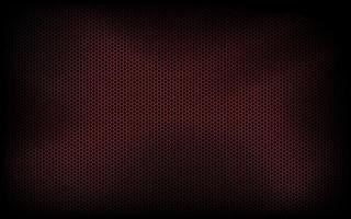 Dark modern technology background with red hexagon mesh Abstract metal geometric texture Simple vector illustration