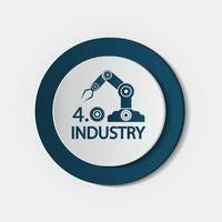 Industry 4 0 icon Technology concept vector