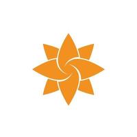 mandala flor remolino diseño icono vector diseño