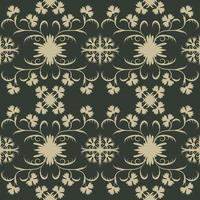 Floral folk damask pattern Fantasy flowers Floral geometric fantasy vector