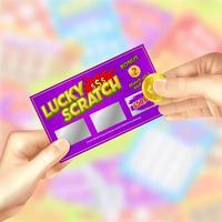 Scratch Lottery Tickets Vector Illustration
