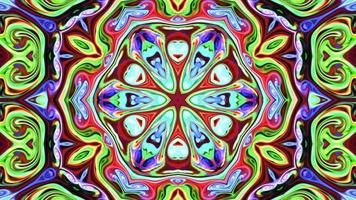 motif de séquence kaléidoscope multicolore