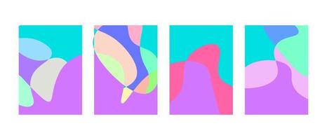 Vector colorful liquid abstract background pattern