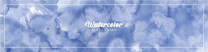 Pastel Light Blue Watercolor Painted Background vector