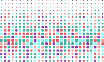 Abstract Colorful Rounded Square Seamless Pattern vector