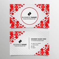 Modern Corporate Red Business Card Template vector