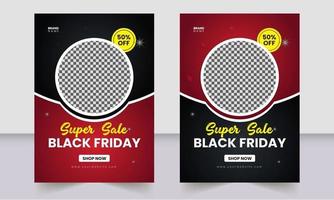 Corporate Business Black Friday Sale Flyer vector