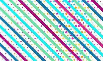 Modern Colorful Background With Dots and Stripes vector