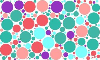 Colorful Random Circles Seamless Pattern vector