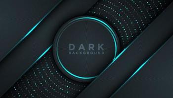 Dark abstract background with overlap layers Luxury design concept vector