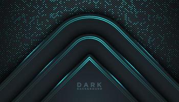 Dark abstract background with overlap layers Luxury design concept vector