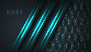 Dark abstract background with overlap layers Luxury design concept vector