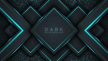 Dark abstract background with overlap layers Luxury design concept vector