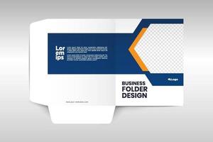 Elegant corporate folder template vector