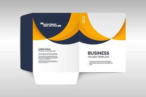 Elegant corporate folder template vector