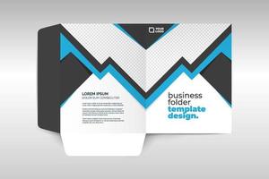 Elegant corporate folder template vector