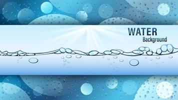 Water drops realistic background vector