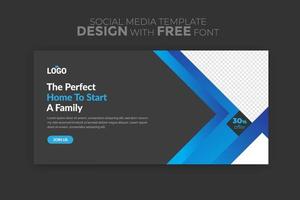 modern real estate square editable banner template Minimalist design Suitable for social media post and web internet ads vector