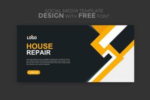 modern real estate square editable banner template Minimalist design Suitable for social media post and web internet ads vector