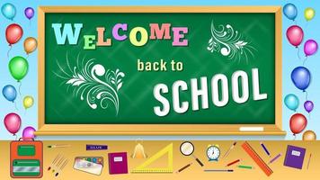 Welcome back to School vector