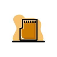 Memory Card Icon Concept Vector Illustration Design