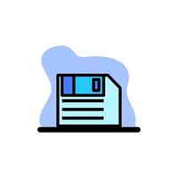 Diskette Icon Conceptual Vector Design Illustration