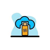 Storage Device Icon Conceptual Vector Illustration Design