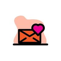 Favourite Message Icon Conceptual Vector Design Illustration