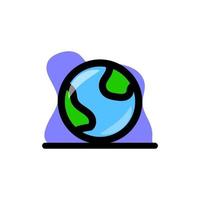 Earth Icon Conceptual Vector Illustration Design