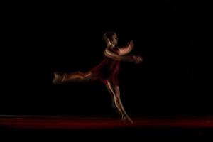 The abstract movement of the dance photo