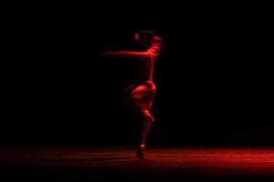 The abstract movement of the dance photo