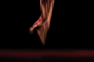 The abstract movement of the dance photo