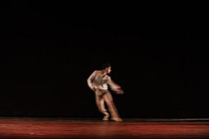 The abstract movement of the dance photo