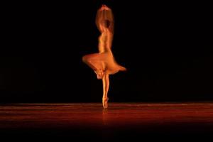 The abstract movement of the dance photo