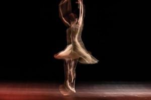 The abstract movement of the dance photo