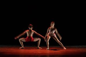 The abstract movement of the dance photo