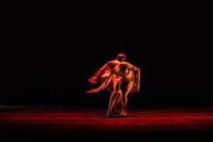 The abstract movement of the dance photo