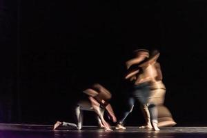 The abstract movement of the dance photo