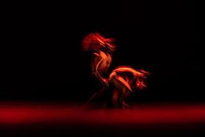 The abstract movement of the dance photo