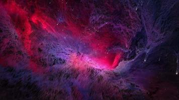 3D Colorful abstract mysterious nebula video