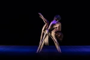 The abstract movement of the dance photo