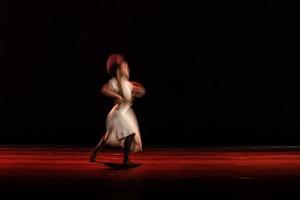 The abstract movement of the dance photo