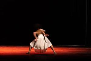 The abstract movement of the dance photo