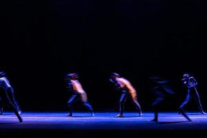 The abstract movement of the dance photo