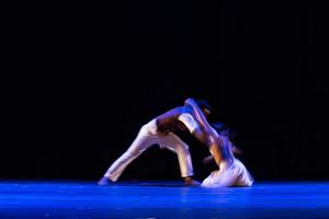 The abstract movement of the dance photo