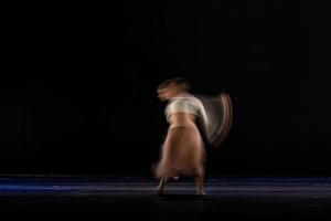 The abstract movement of the dance photo